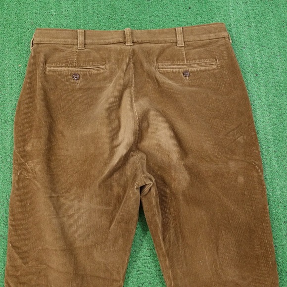 ROUNDTREE & YORKE CORECOMFORT WAISTBAND BROWN CORDUROY PANTS MENS 36X30 (36X28) - Picture 5 of 7